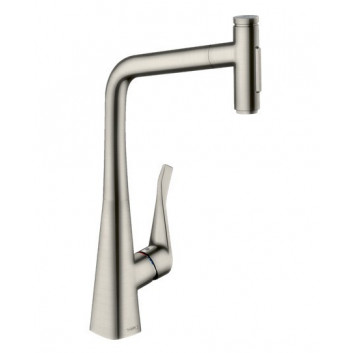 Küchenarmatur Hansgrohe Metris Select M71, Einhebel- 320, 1jet - Edelstahl finish