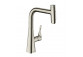 Küchenarmatur Hansgrohe Metris Select M71, Einhebel- 320, herausziehbarer Auslauf, 2jet, sBox - Edelstahl finish