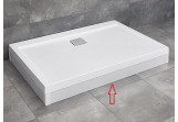Verkleidung für der Duschwanne prostokątnego Radaway Argos D 120 cm aluminium - weiß