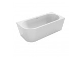 Eck-badewanne Roca Eternity Wall 165 x 75 cm akylowa, mit integrierter Verkleidung (rechte Version) - weiß