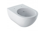 Becken wc Geberit Acanto hängend 53x35 cm, Tiefspül-, bez kołnierza, mit Schicht KeraTect - weiß