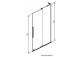Parawan nawannowy Radaway Furo SL PND II 100, lewy, Glas transparent, 100x150cm, przesuwny, profil Chrom