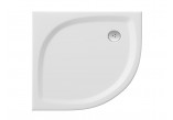 Duschwanne Ravak Elipso Pro Flat halbrund 80x80 cm - weiß