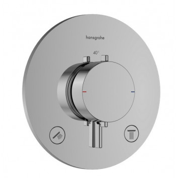 PYTAJ O RABAT ! Armatur thermostatisch Hansgrohe Ecostat S, Unterputz mit Ventil odcinającym, Außenelement 1-odbiornik