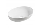 Keramik-waschtisch Laveo Desna 51,5x39,5 cm Aufsatz, ohne Hahnloch na baterie - weiß