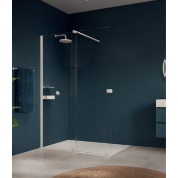 Wand Walk -in z ruchomym segmentem Huppe Enjoy Pure, Typ 800, Chrom, transparentes Glas z AntiPlaque