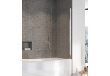 Parawan nawannowy Radaway Nes PNJ I 90x150 cm, lewy - Glas transparent, profil GunMetal