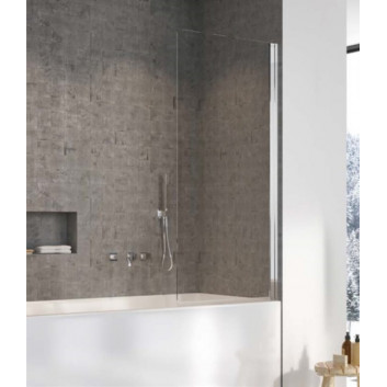 Parawan nawannowy Radaway Nes PNJ I 90x150 cm, lewy - Glas transparent, profil GunMetal