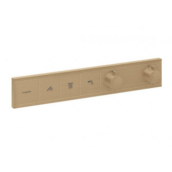 Handbrause/ Kopfbrause Hansgrohe Raindance S, rund 240 1jet PowderRain EcoSmart - gebürstetes Bronze