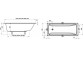 Badewanne rechteckig Ravak Classic II 150x70 cm, Acryl- - weiß 