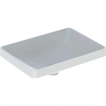 Geberit Variform Einbauwaschtisch, rechteckig, 55cm, ohne Überlauf, ohne Hahnloch