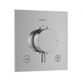 Armatur thermostatisch Hansgrohe Ecostat E, Unterputz, Außenelement