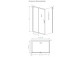 Tür Dusch- Radaway Alienta DWJ+S 100 cm - Glas transparent, profil Chrom