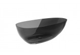Badewanne freistehend Besco Assos B&W, 160x70cm, schwarz/weiß