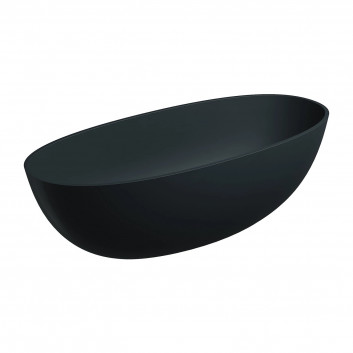 Badewanne freistehend 148x75cm, Omnires Shell M+, weiß Glanz