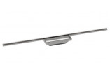 Außenelement odpływu liniowego Hansgrohe RainDrain Flex 800 z możliwością przycięcia, montaż zur Wandmontage, Finish Edelstahl szczotkowana 