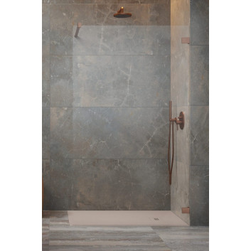 Tür Dusch- walk-in Radaway Essenza Pro 8 Gold, 130x200cm, Glas transparent, profil golden