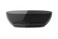 Badewanne freistehend Besco Xara 160x75 cm oval Carbon Grey, maskownica schwarz matt