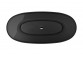 Badewanne freistehend Besco Xara 160x75 cm oval Carbon Grey, maskownica schwarz matt
