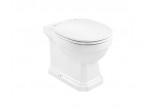 Becken WC Roca Carmen Rimless do kompaktu 67x37cm Abfluss doppelt, Superglaze, weiß