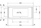 Badewanne mit Hydromassage 150x75cm, Duravit Qatego, Combi-System P - Weiß