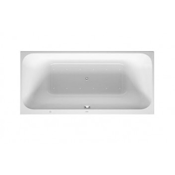 Badewanne mit Hydromassage Duravit Starck 200x100 cm, wariant hydromasażu Air-System - weiß