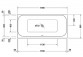 Badewanne mit Hydromassage Duravit Starck 200x100 cm, wariant hydromasażu Air-System - weiß