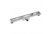 Ablaufrinne podłogowy Balneo Duplex Next Mirror Silver 60 cm, dwustronny aus rostfreiem Stahl z niskim syfonem i głębokim osadnikiem - Chrom glänzend