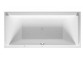 Badewanne mit Hydromassage Duravit Happy D.2 190x90 cm, wariant hydromasażu Air-System - weiß