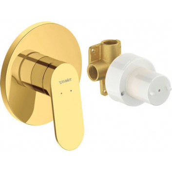 Set z jednouchwytową baterią zur Unterputzmontage, Duravit Circle - Chrom glänzend