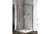Pendeltür Ronal Cadura einteilig z profilem przyściennym CA1C, 80x200 cm, Version links - Glas transparent, Profil silbern glänzend