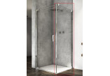 Pendeltür Ronal Cadura einteilig z profilem przyściennym CA1C, 80x200 cm, Version links - Glas transparent, Profil silbern glänzend