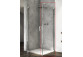 Pendeltür Ronal Cadura einteilig z profilem przyściennym CA1C, 80x200 cm, Version links - Glas transparent, Profil silbern glänzend