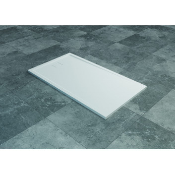 Duschwanne z konglomeratu SanSwiss Livada W20AS rechteckig 110x80 cm - weiß