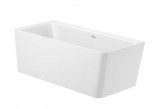 Eck-badewanne asymmetrisch Roca Easy links, weiß, Acryl-, 150 x 80 cm, Füße w zestawie