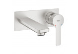 Wannenbatterie Grohe Lineare mit 4 Anschlüssen - brushed hard graphite