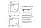 Duschwanne Huppe Purano halbrund 90x120 cm