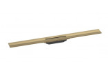 Außenelement Hansgrohe RainDrain Flex odpływu liniowego 1200 z możliwością przycięcia, montaż zur Wandmontage - gebürstetes Bronze