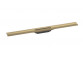 Außenelement Hansgrohe RainDrain Flex odpływu liniowego 1200 z możliwością przycięcia, montaż zur Wandmontage - gebürstetes Bronze