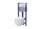 Set Cersanit C205: Gestell Aqua 50 PNEU QF MZ + Wand-WC City Pro Oval DUR WO ŁW mit WC-Sitz mit Softclosing