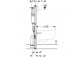 Unterputz-gestell Geberit DuofixBasic H112 do WC, UP100, Delta