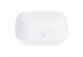 Aufsatzwaschtisch Corsan Mono rechteckig 46x32x14 cm mit Stöpsel klik-klak weißm