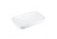 Aufsatzwaschtisch Corsan Intero rechteckig 53x33,5x17 cm mit Stöpsel klik-klak weißm