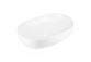 Aufsatzwaschtisch Corsan Olvena oval 60x40x15 cm mit Stöpsel klik-klak weißm