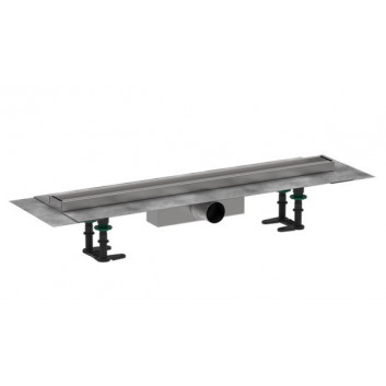 Außenelement odpływu Hansgrohe RainDrain Flex, 80 cm, montaż przy ścianie - schwarz matt