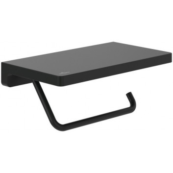 Toilettenpapierhalter Villeroy & Boch Elements – Striking mit Ablage - Chrom