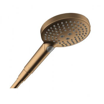 Handbrause/ Brausekopf Hansgrohe Raindance Alive Select S EcoSmart 125 3jet EcoSmart - golden optyczny poliert