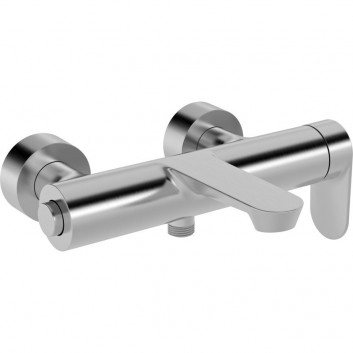 Armattur für die Wanne und die Brause HansaGenesis, Einhebel-, Wandmontage - schwarz matt