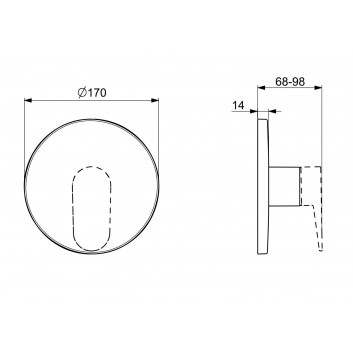 Waschtischarmatur HansaGenesis, element Aufputz-, Auslauf 20,3 cm - Chrom