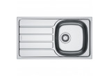 Zlewozmywak Franke Spark SKL 611-62/44 zum Einbau, jednokomorowy z ociekaczem - Edelstahl len